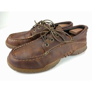 Helly Hansen Brown Moc Toe Driving Oxford Lace up Shoe Size US 11.5 M